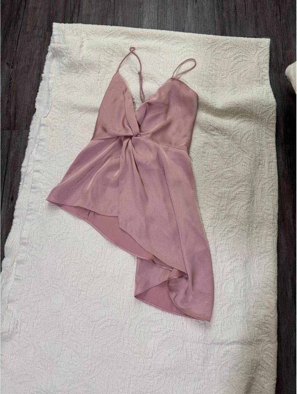 Express satin asymmetrical blouse